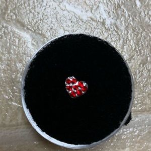 Never used origami owl red heart charm